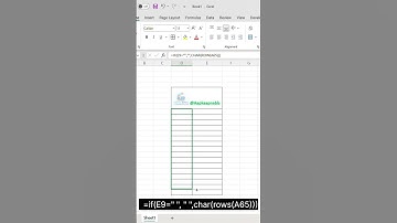 Alphabetical Serial No...  #exceltech #exceltips #exceltricks #shorts #exceltutorial #reels