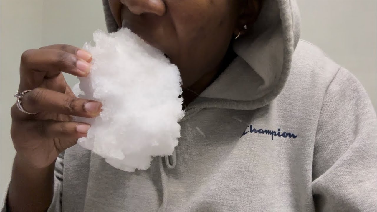 EATING POWDERY ICE PART 2! 🧊🥶 | ASMR 