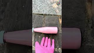 Breaking glass bottles & Balloon Drops ⚠️🔥 Crushing Crunchy & Soft Things ! #shorts #asmr screenshot 4