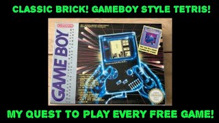 Classic Brick! Gameboy Style Tetris! My Quest To Play Every Free Game! screenshot 5
