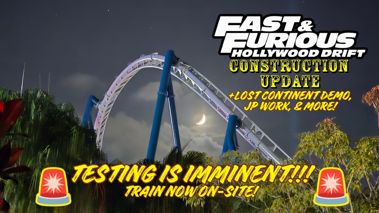 Universal Orlando Resort Fast & Furious: Hollywood Drift Roller Coaster Construction Update 9.16.26