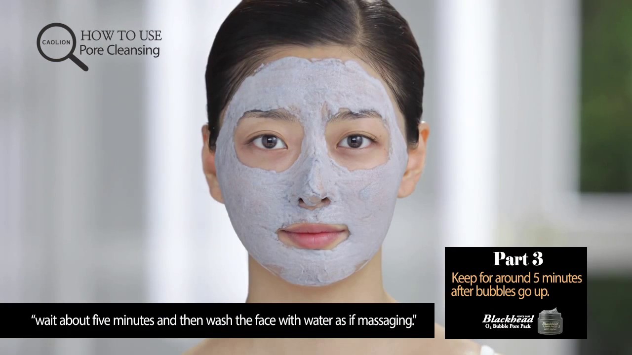 Caolion 02 Bubble Pore Pack Instruction English