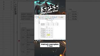 Paired-samples T Test in SPSS #spss
