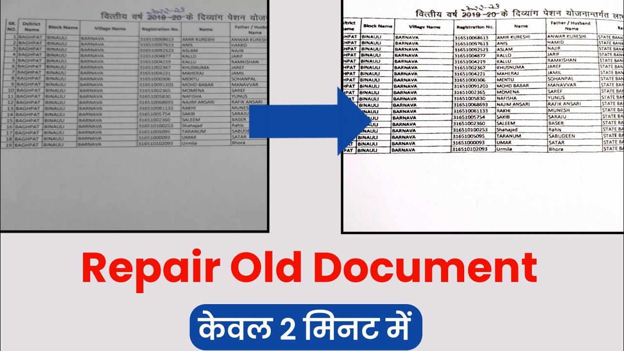 Repair Old Document 2023 | Old Documents convert to New Document in MS ...