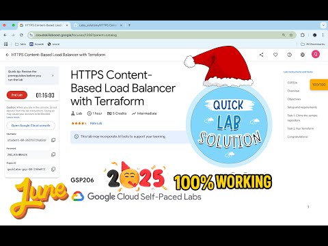 [2025] HTTPS Content-Based Load Balancer with Terraform | #qwiklabs | #GSP206 | [With Explanation🗣️]