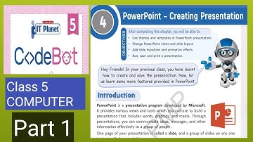 PowerPoint-Creating Presentation Part 1 | Chapter 4 Class 5 Computer #codebot #aps