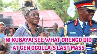 NI KUBAYA! SEE WHAT GOVERNOR ORENGO DID AT GENERAL OGOLLA'S HOME CEREMONY