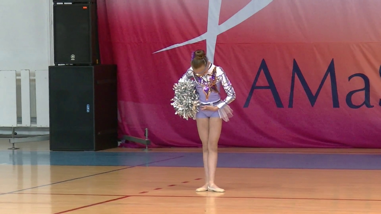 Kordovánky Rajec - MSR SNV 2017, sólo pom-pom kadet Linda Miškolciová