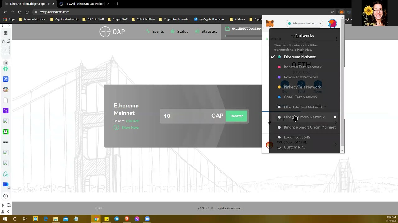 How to Swap OAP to ETL~  MetaMask Browser ~ PC