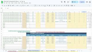 Window / Door Schedules Estimating Sheet | Contrackd Estimating System Tutorial