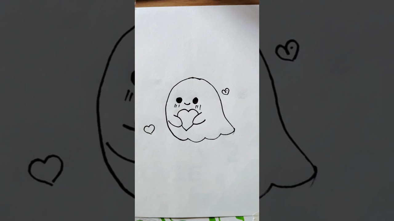 Easy Cute Ghost Art 💝 