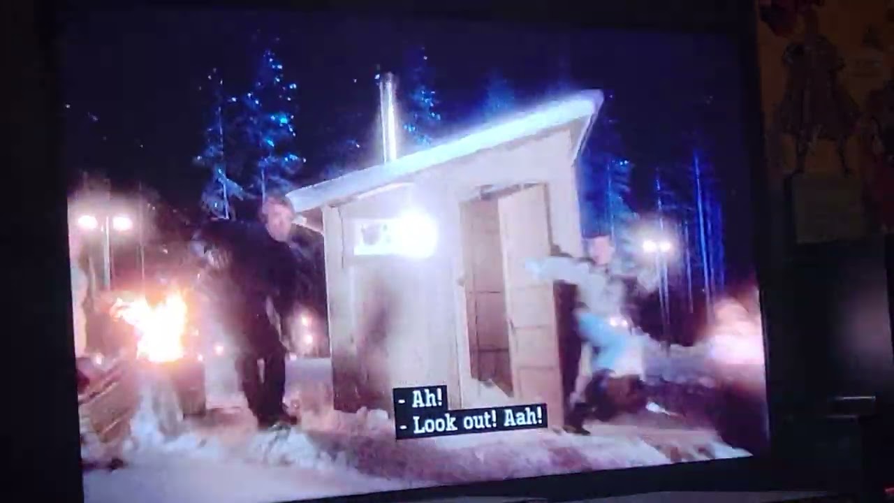 Clark rides a rocket sleigh