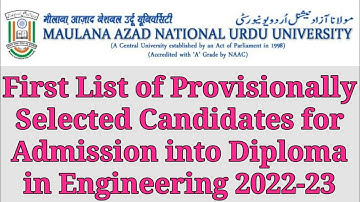 1st Provisionally Selected List of Polytechnic । Shahid Sir