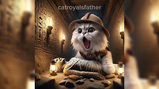Royal Cat Egypt Holiday ⛩️⛰️🔺️#cat #cats #cute screenshot 3