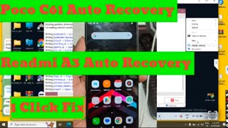 Poco c61 Auto Recovery mode ||Redmi A3 Auto Recovery fix|| Hang on logo ||dead boot fix