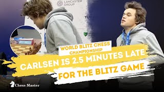 Carlsen Runs Because He is 2.5 Minutes Late for the Round 1 - World Blitz Championship 2022 by ChessMaster Max 781 views 1 year ago 9 minutes, 22 seconds