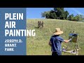 PLEIN AIR oil painting KEEPING IT SIMPLE in the hills of SAN JOSE