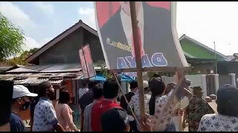 Suasana pemilihan kuwu desa pengauban kecamatan lelea kabupaten indramayu,,,Calon nomor urut 1