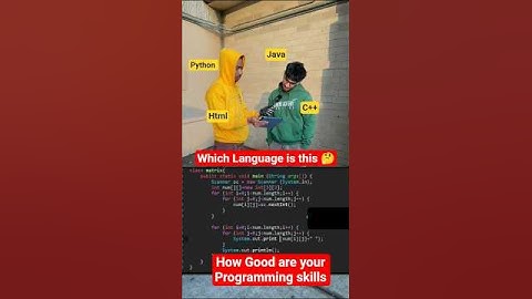 Guess the Language#tech #viral #computerscience #programming #funny #coding #softwareengineer #fyp