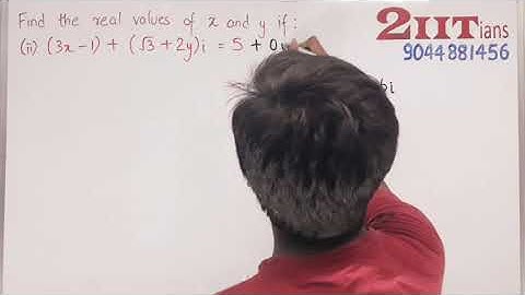Complex Numbers Ex5.1 Q6 Class XI ICSE ML Aggarwal