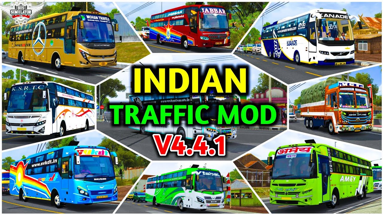 How to add INDIAN Traffic Mod in Bus Simulator Indonesia | v4.4.1 | Bussid Traffic Mod Download 