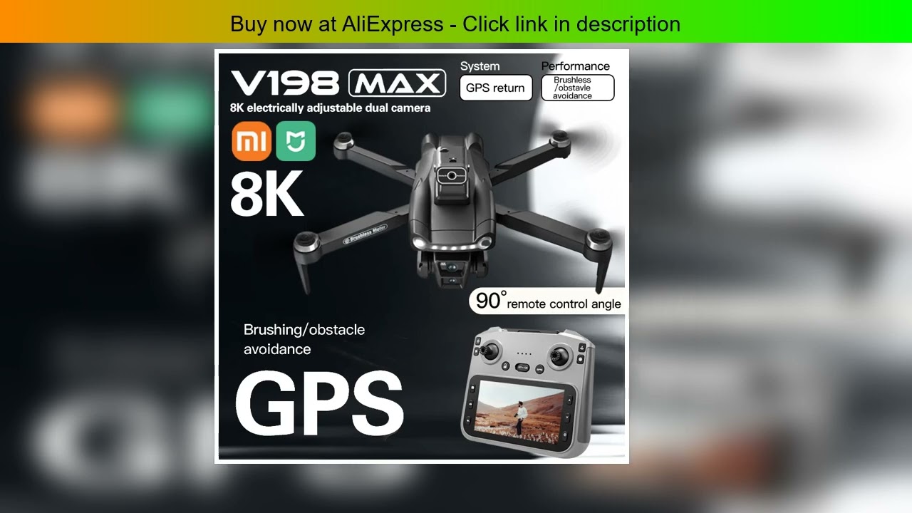 Xiaomi Mijia V198MAX Drone Laser obstacle avoidance aerial photography 8K 5G Professional HD Camera