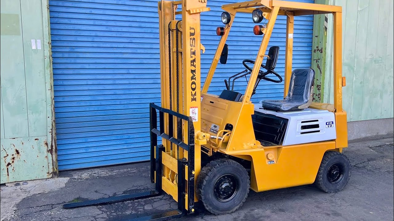 コマツフォークリフト☆1トン☆ガソリン☆お買い得☆点検整備済み