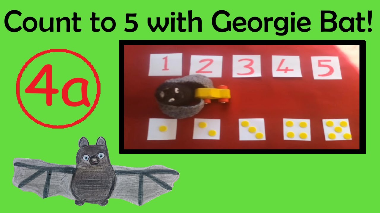 Count to 5 with Georgie Bat Adventure! | Numbers Song for Toddlers & Preschoolers | ESL & EAL (4a)