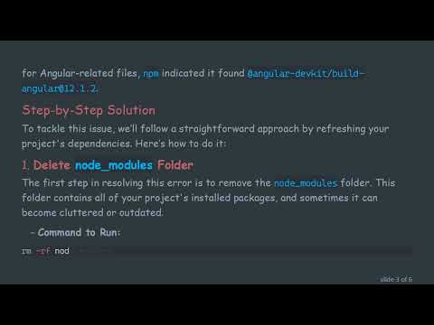 Resolving npm install Errors After Angular Update: Step-by-Step Guide