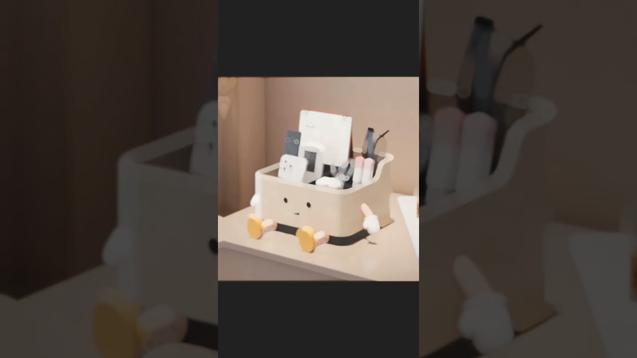 Multi-Compartment Desktop Organizer Storage Box for Home & Office Use