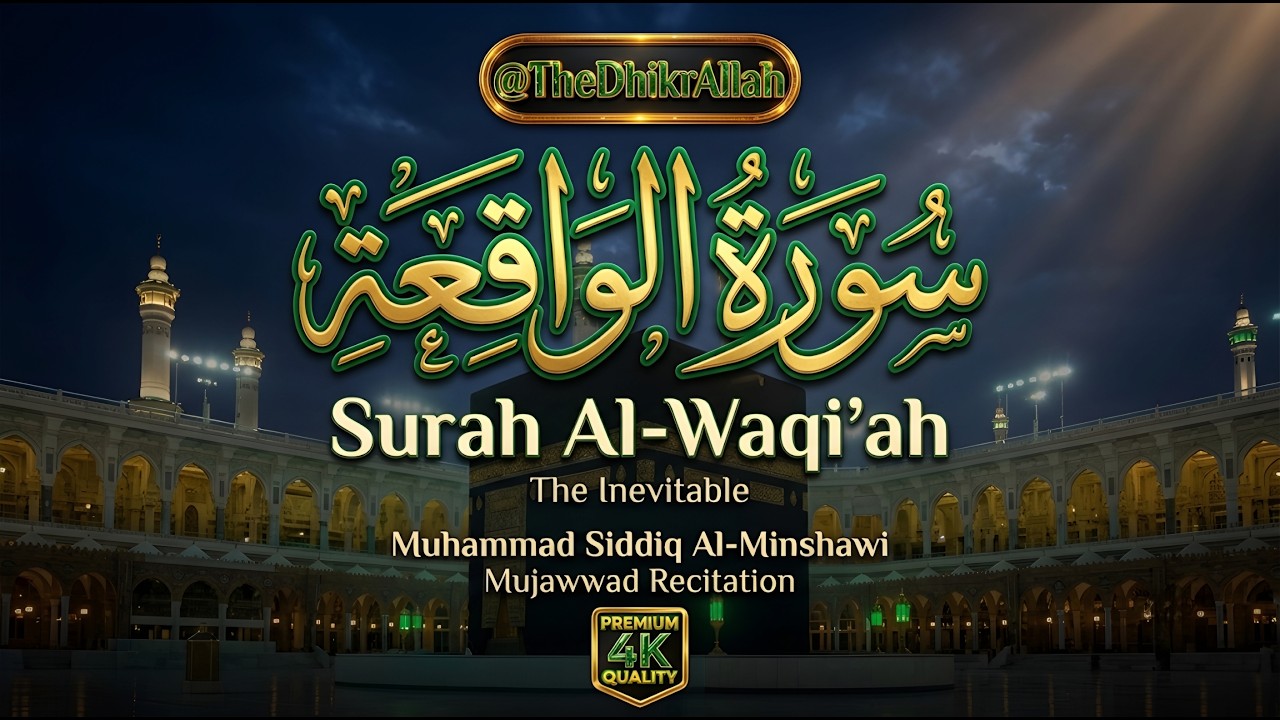 Surah Al-Waqi'ah | سُورَةُ ٱلْوَاقِعَةِ | Mohamed Siddiq El-Minshawi | Full Mujawwad Recitation