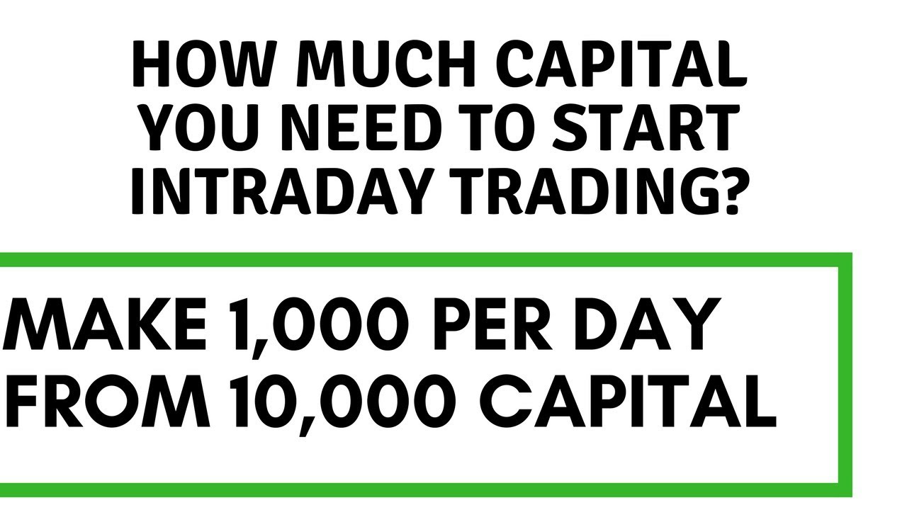 How Much Capital You Need To Start Intraday Trading , Make 1000Rs From ...