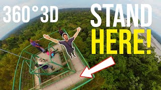 STUNNING 360 View: Tower in Yasuní National Park 3D 360° VR