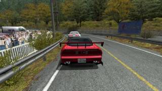 rFactor NSX vs Supra| Initial D Touge battle