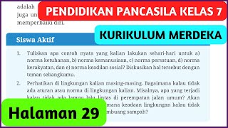 Kunci Jawaban PKN Kelas 7 Halaman 29 Kurikulum Merdeka Siswa Aktif