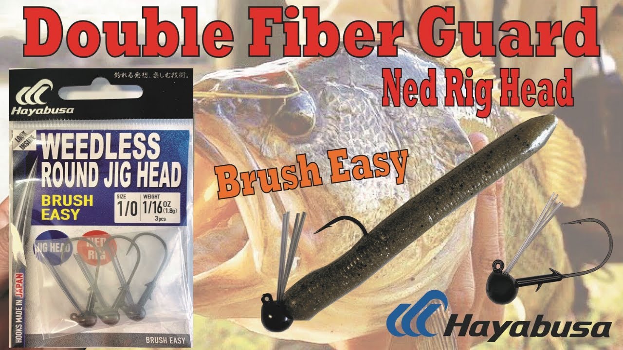 Hayabusa Brush Easy Weedless Round Jig Head YouTube