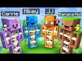 JJ and Mikey vs Friends: ELEMENTAL STATUE BATTLE in Minecraft...