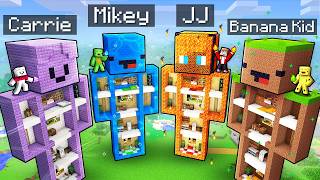 JJ and Mikey vs Friends: ELEMENTAL STATUE BATTLE in Minecraft... screenshot 3