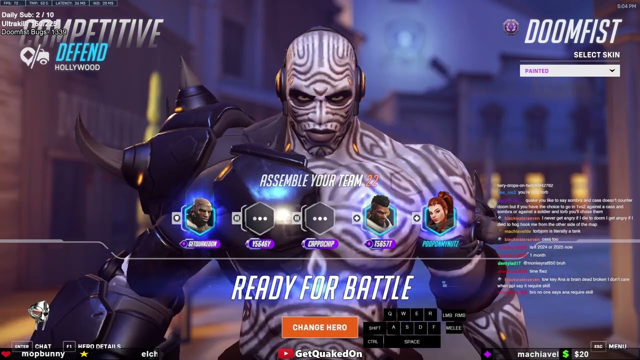 GETQUAKEDON DOOMFIST GAMEPLAY  - OVERWATCH 2 SEASON 14