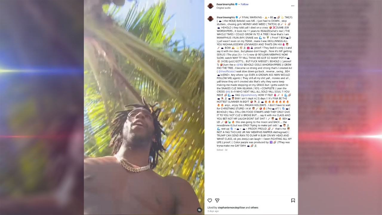 HIT THE QUAN Rapper iLoveMemphis Swatted for Psychotic Breakdown!