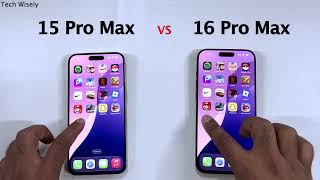 iPhone 15 Pro Max  vs 16 Pro Max in 2025  - Speed Test