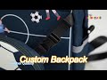 supercute 2 in 1 shoulder bag children backpack custom football kids school backpack