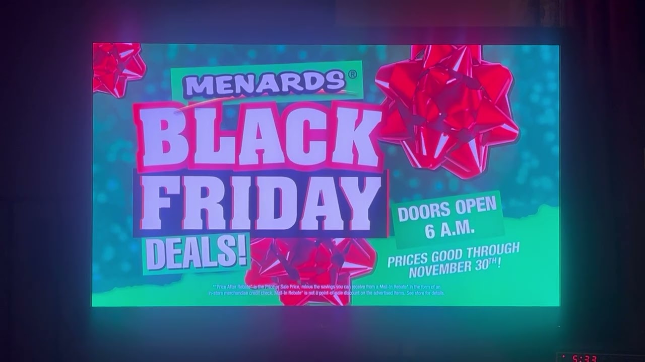 Menards 11% Rebate Ends Today And Black Friday Deals 2025