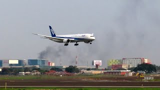 Boeing 787 8 Dreamliner ANA Airlines Landing Soekarno Hatta Airport CGK Jakarta