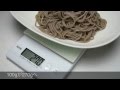 ＜はかりや＞　そば100ｇゆでると何グラム？