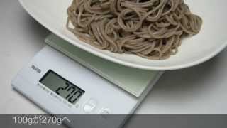 ＜はかりや＞　そば100ｇゆでると何グラム？