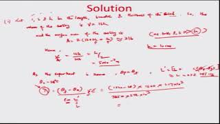 Solidification of Casting with Predominant Resistance in Mold and Solidified Metal: Lecture-27