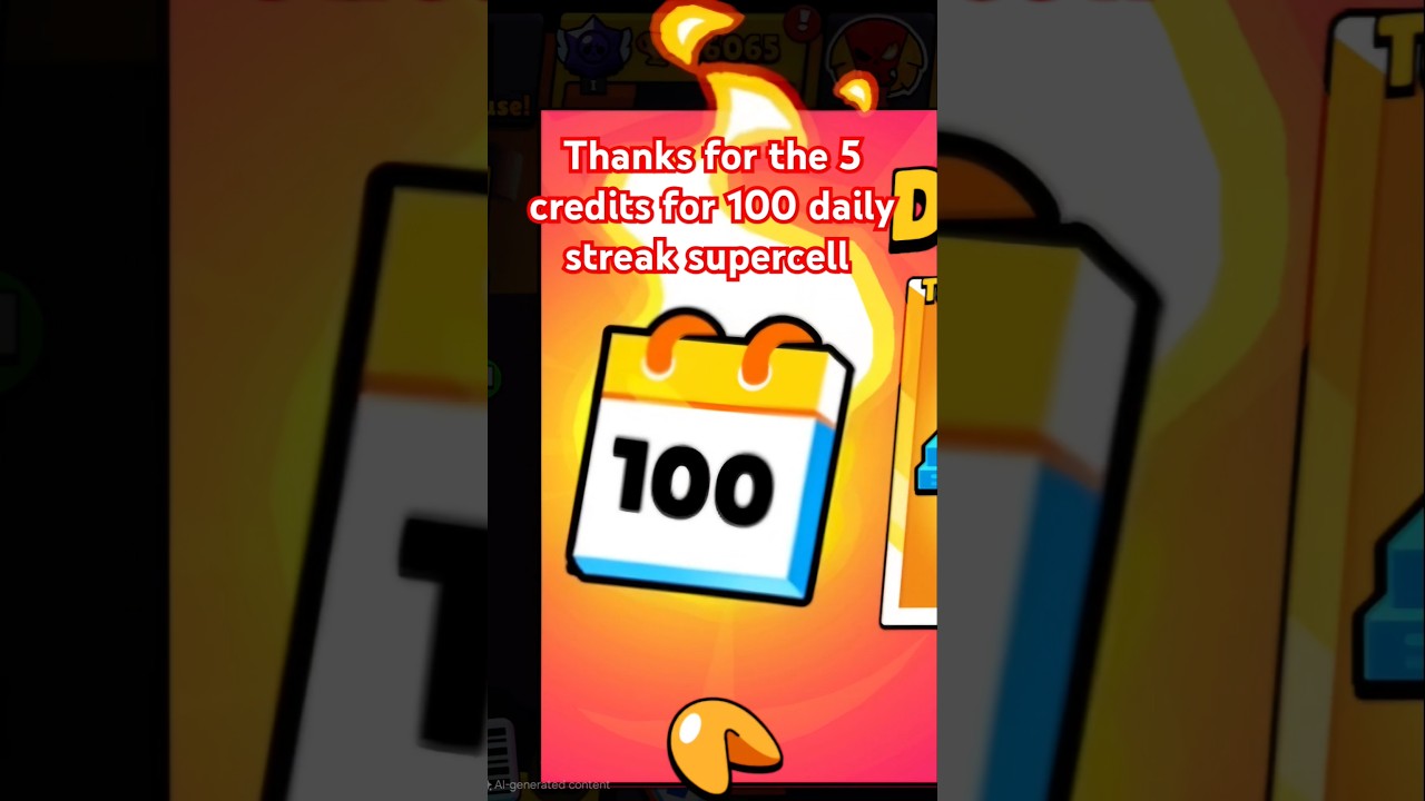 100 daily login streak brawl stars 