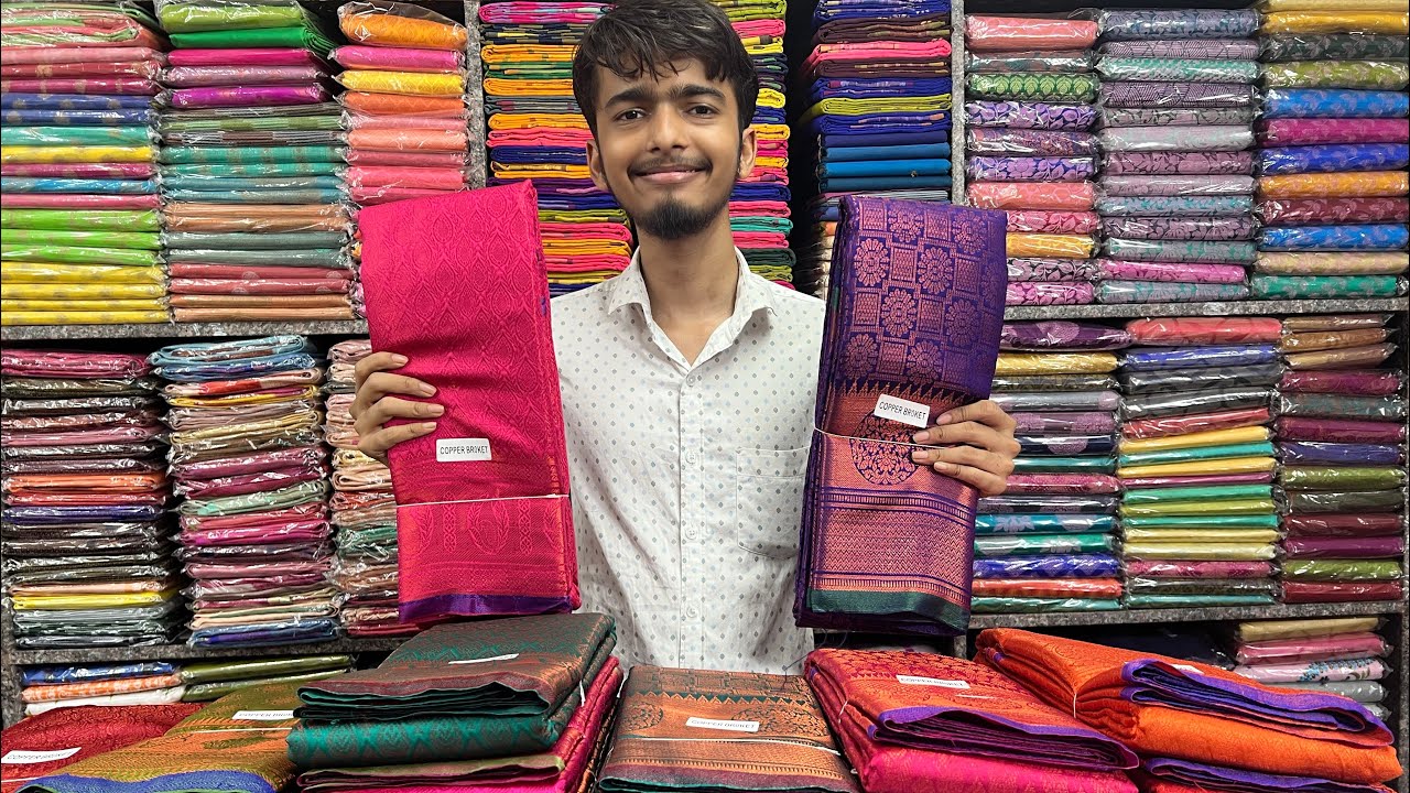 Copper Broket | Gifting Sarees | Rishab Sarees | Wholesale | Mylapore | Chennai |