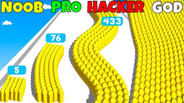 NOOB vs PRO vs HACKER vs GOD - Bullet Merge Run